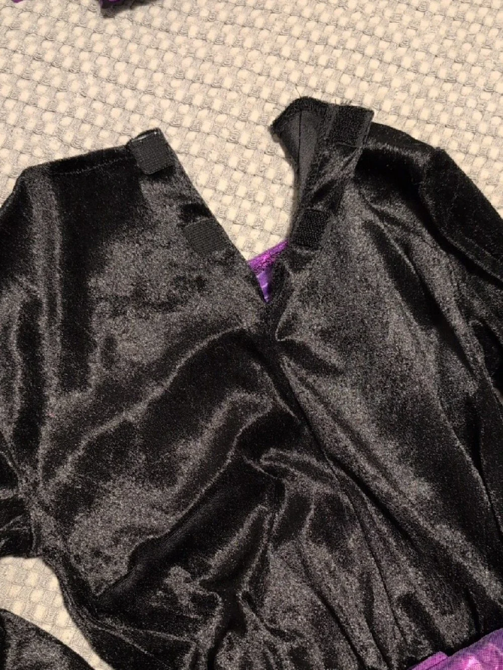 Spirit Girls Black and Purple Sparkle Witch Costume Dress - Picture 9 of 11